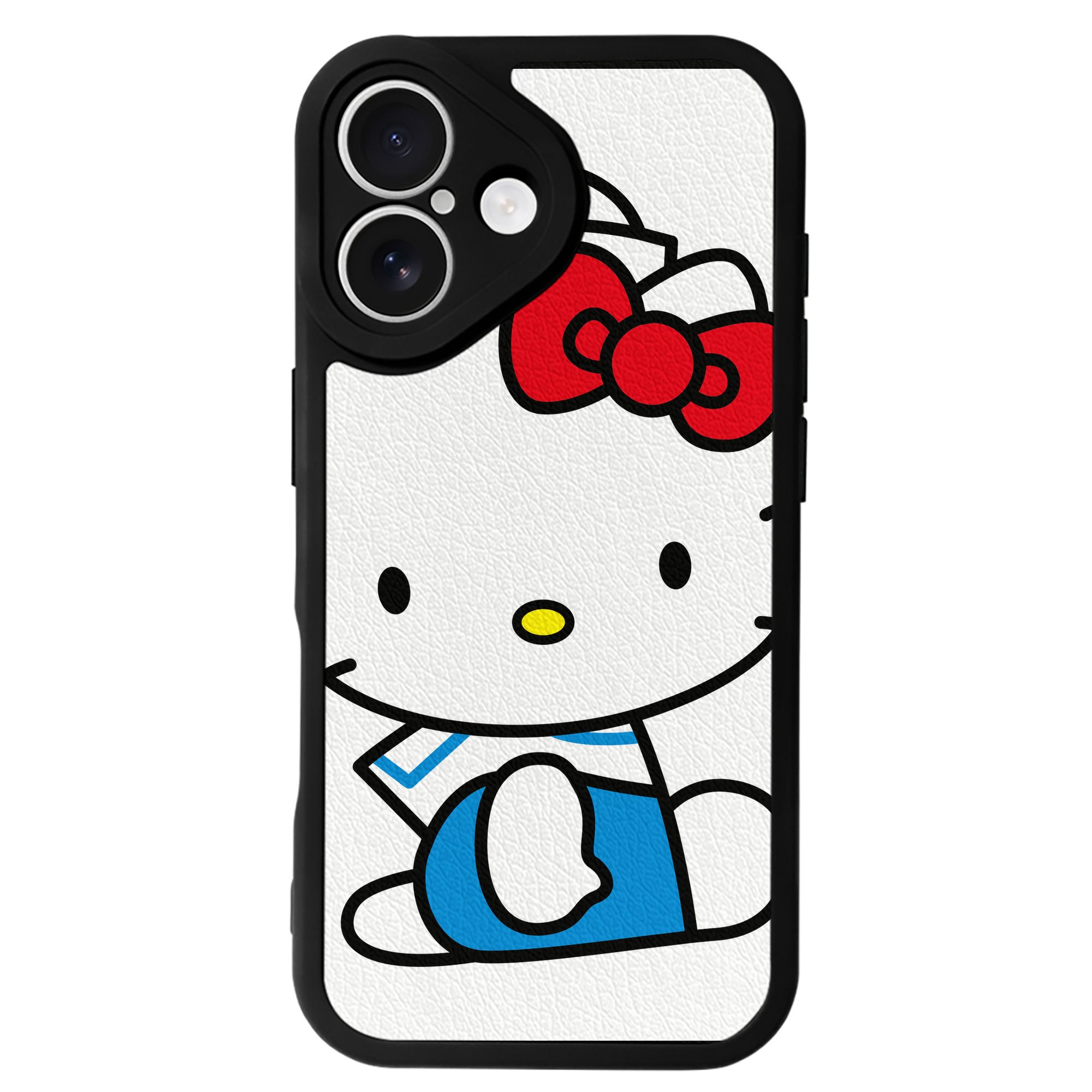（画像用） Hello Kitty ハローキティ 【iPhone 16シリーズ対応】シリコンスマホケース（レザー調） 材質：シリコン